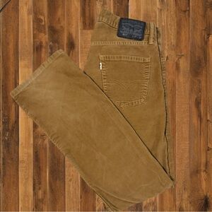 Levi’s 514 Brown Corduroy Straight Leg Pants 32x32 | Caramel Camel